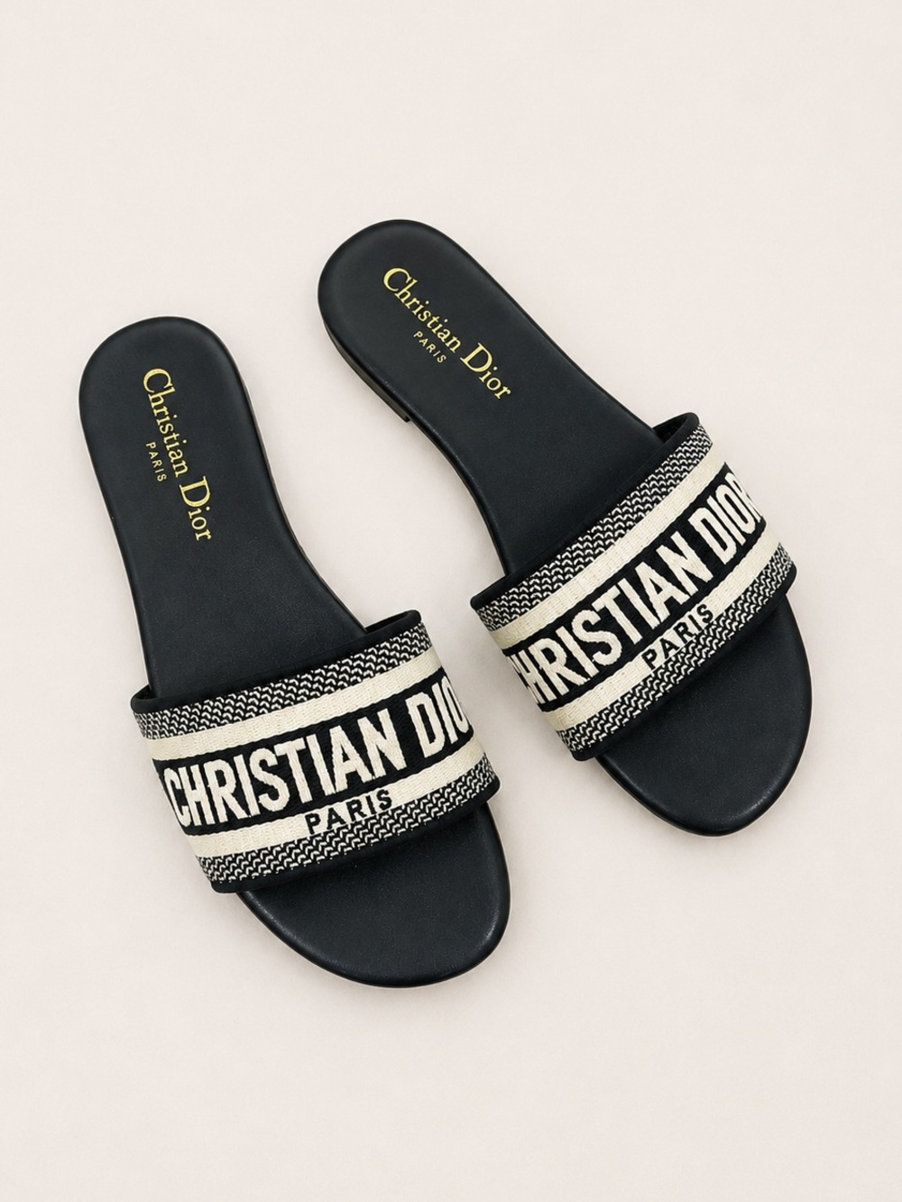 CD D*or Embroidered sandals
